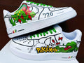 custom hand painted air force1.af1 pokemon Treecko cartoons street style anime wedding shoes trendy trainers high fashion sneakers