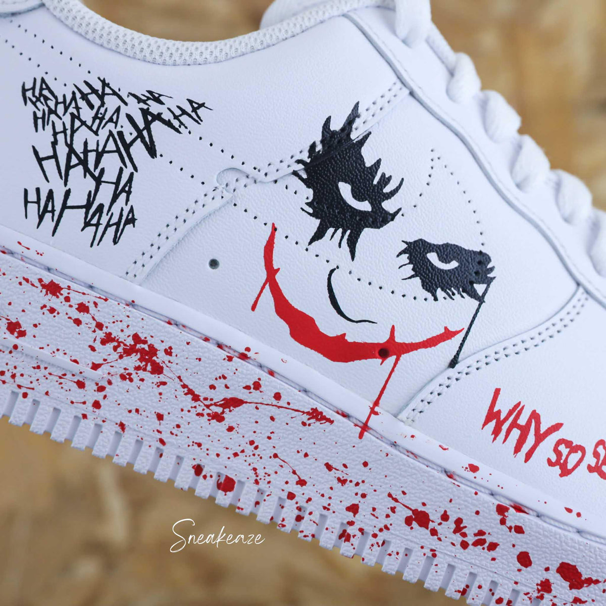 Air Force 1 custom AF1 sneakers custom comic joker hand painted unisex