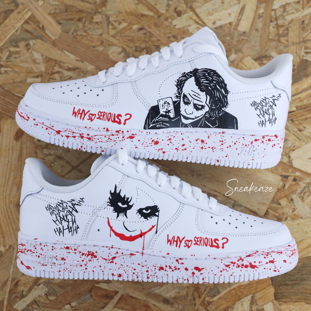 Air Force 1 custom AF1 sneakers custom comic joker hand painted unisex