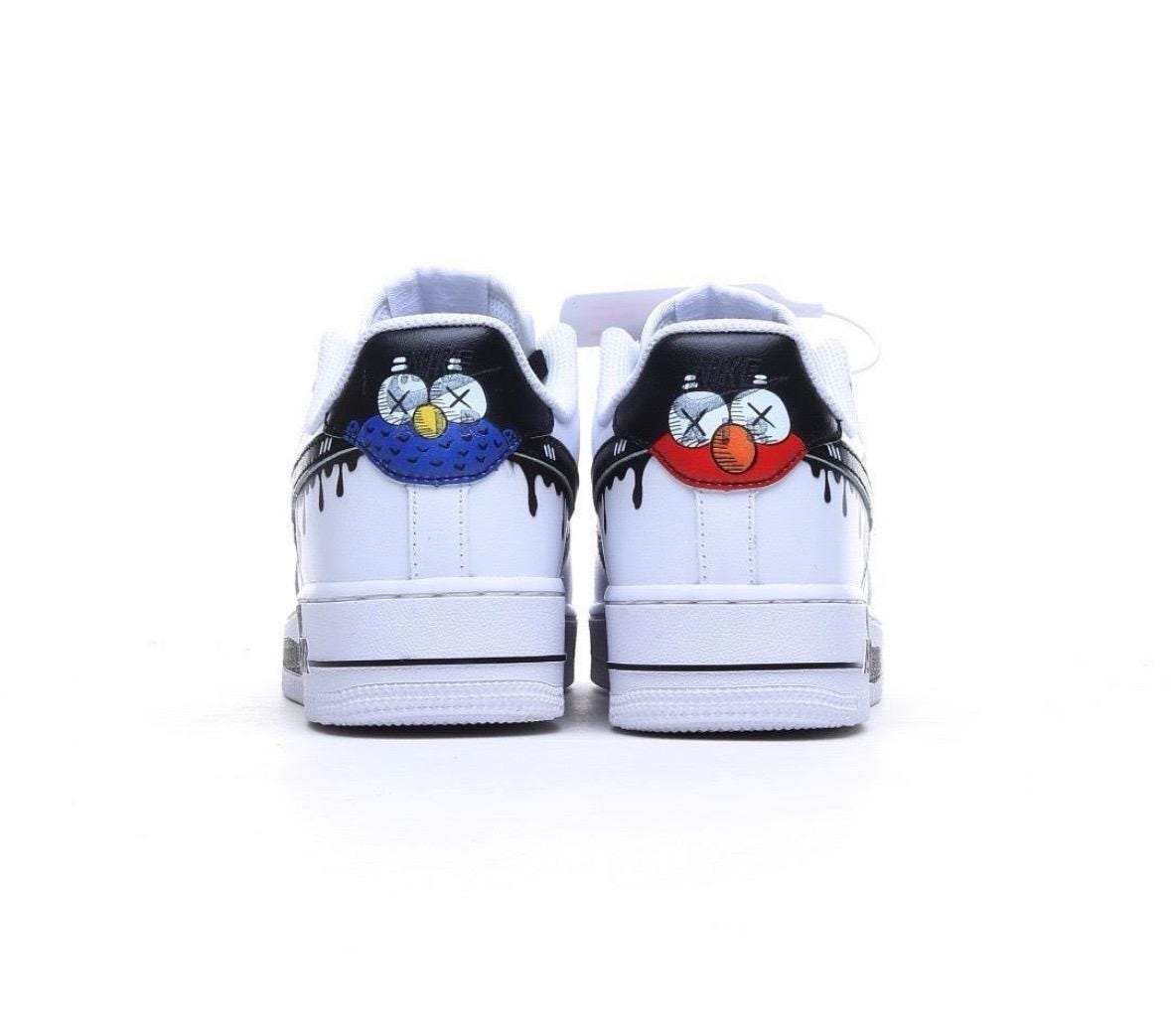 Air Force 1 KAWS custom sneakers, handmade