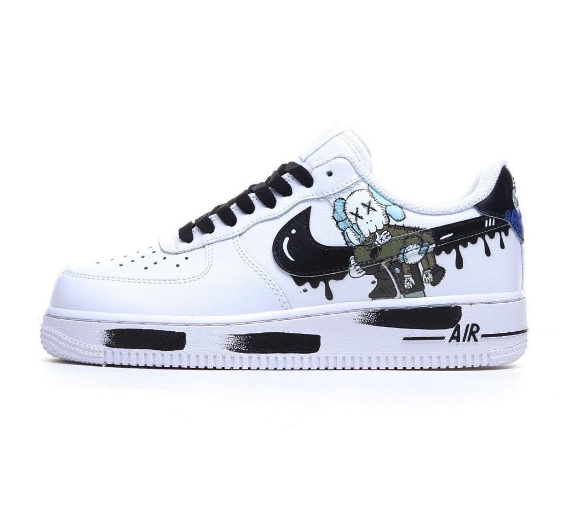 Air Force 1 KAWS custom sneakers, handmade