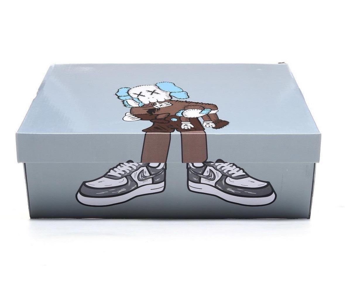 Air Force 1 KAWS custom sneakers, handmade