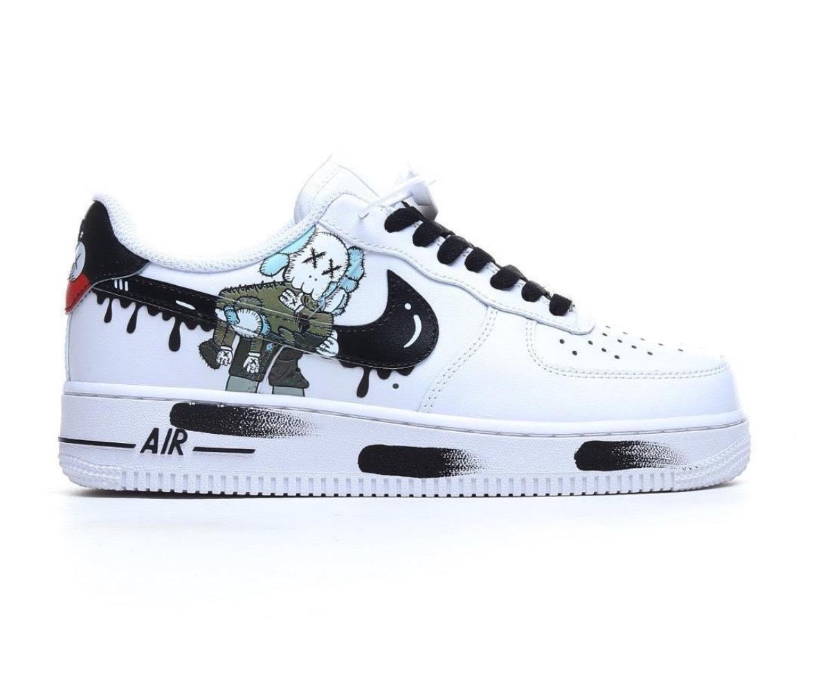 Air Force 1 KAWS custom sneakers, handmade