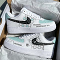 Air Force 1 Custom -Hand Painted Shoes- Techwear Decoding Sneakers-DataStream Custom AF1-Decoding Series AF1