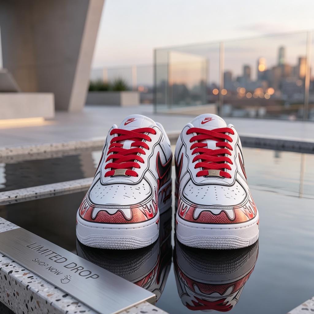 Custom Air Force 1 Cartoon Drip Sneakers Hand Painted AF1 Shoes,Personalized Name Shoes,Gift for him
