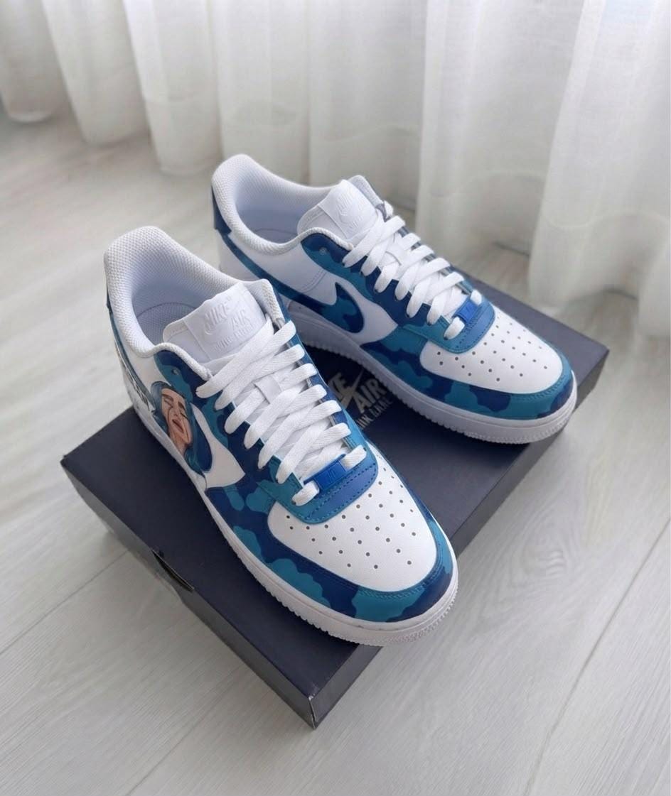 Billie Elish shoes-customized airforce-personalized sneakers