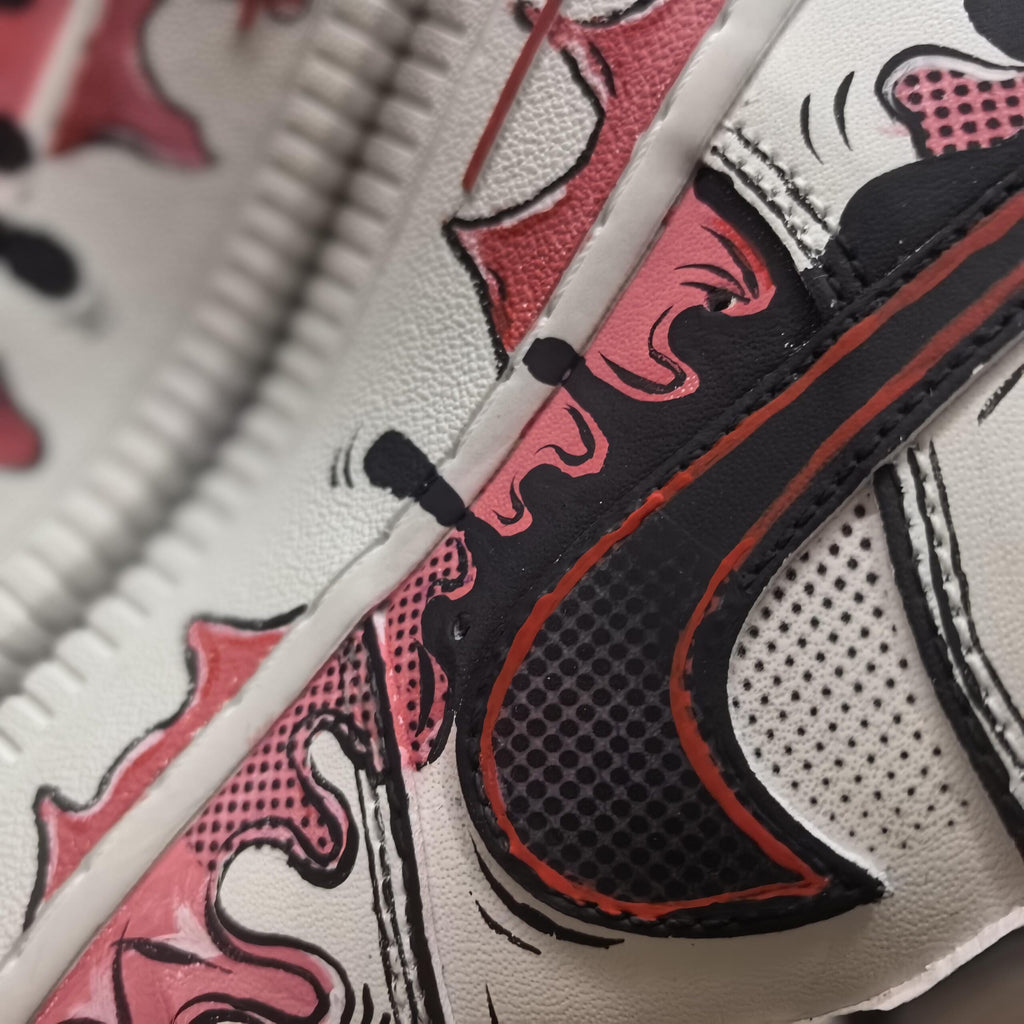 Custom Air Force 1 Cartoon Drip Sneakers Hand Painted AF1 Shoes,Personalized Name Shoes,Gift for him