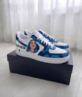 Billie Elish shoes-customized airforce-personalized sneakers