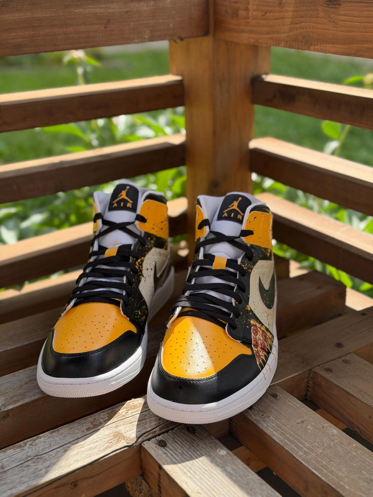 CUSTOM HAND PAINTED Air Jordan 1 mid, Personalized AF1 Shoes, Customized Sneakers, Birthday Gift