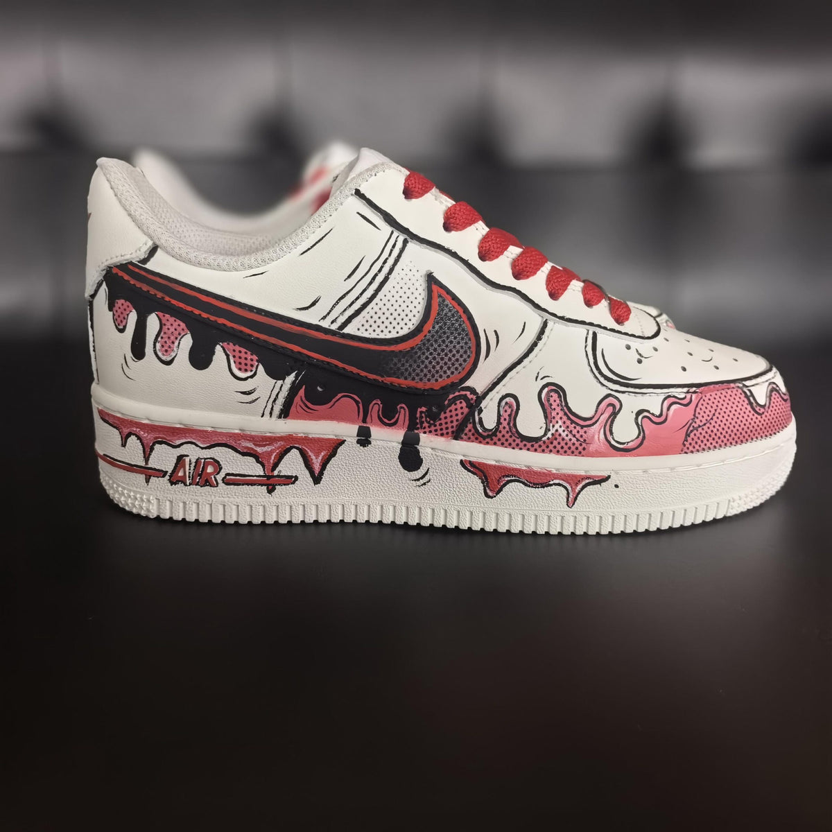 Custom Air Force 1 Cartoon Drip Sneakers Hand Painted AF1 Shoes,Personalized Name Shoes,Gift for him