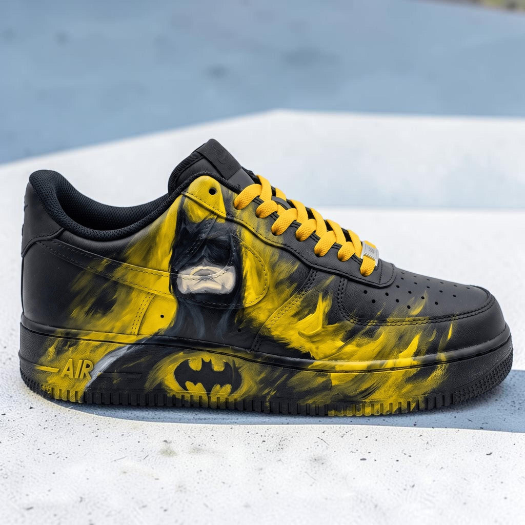 Custom Comic Style Sneakers, Hand Painted Black & Green Shoes, Villain Inspired Sneakers, Graffiti Drip Shoes, Streetwear Gift
